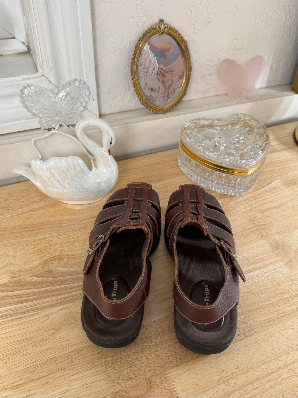 Bare Traps Brown Leather Fisherman Sandals 🤎 Y2K Comfort Core Strappy Size 6.5 - Picture 4 of 16